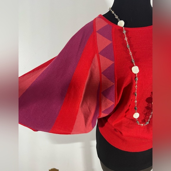 Fever Red and Purple Women's Sweater - Picture 5 of 11